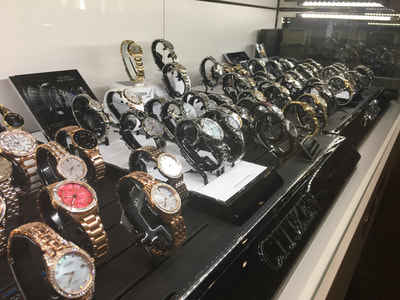 Citizen watch display at The Clock Shop